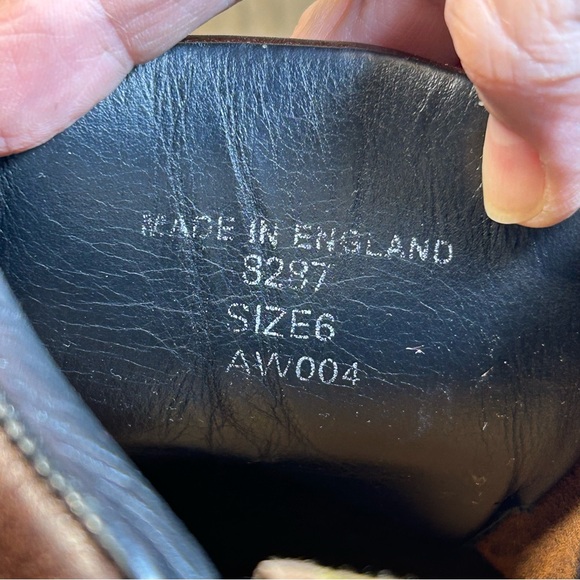 Doc Dr. Martens 8287 Men's 6 Brown Leather Padded Collar England UK Vintage Y2K - Picture 14 of 16